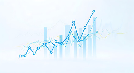 Abstract Financial Data Visualization Chart finance