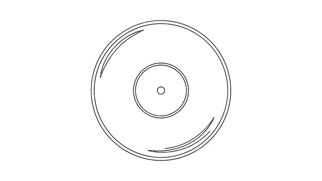 Abstract concentric oval shapes with a central element creating a sense of depth and motion