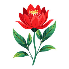 vector illustration of lotus flower