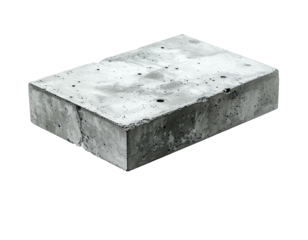 Gray concrete paving slab, rectangular shape