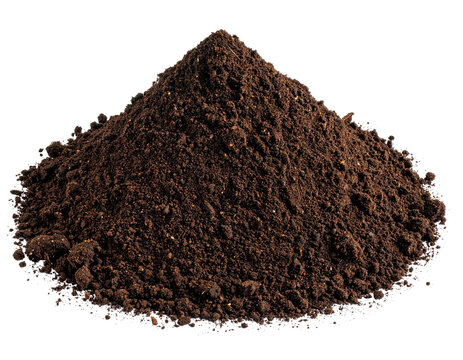 Pile of dark brown soil (1)