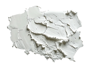 White textured map of Poland