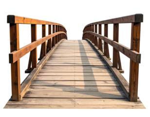 Wooden bridge leading into distance (1)