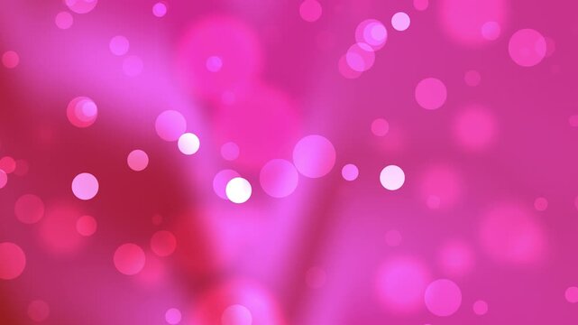 Pink glamour radiates from this gradient background with glowing red circles creating elegance 4K Video