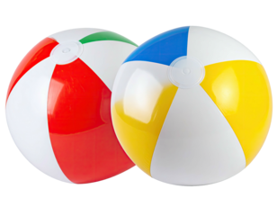 Two colorful beach balls (1)