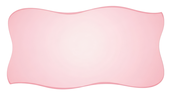 A pink pastel paper with soft wavy border, subtle gradient texture, shadowed edge for D effect, cute scrapbook note aesthetic, isolated on clean background