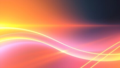 노란색에서파란색으로흐르는미래적네온배경