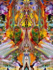 Abstract art background . Hand painting artwork on canvas .