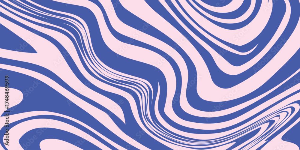 Wall mural abstract background pattern with colorful waves. psychedelic groovy trippy y2k retro seamless patter