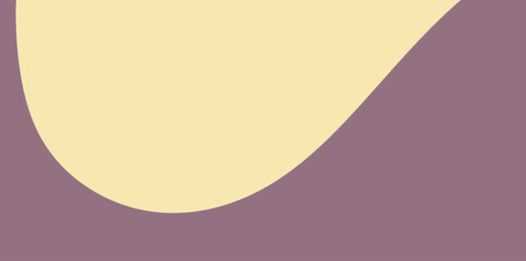 Wavy Curve Illustration Vector Background. Minimalist abstract background with a large, smooth concave curve shape in muted purple and cream colors.