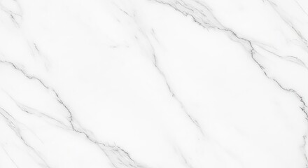 Fototapeta premium Elegant Full White Marble Texture with Gray Veins Abstract Background