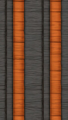 Abstract textured background with vertical stripes of orange and dark gray