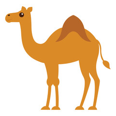 camel, cartoon, desert, animal, illustration, drawing, cute, friendly, sand, realistic, detailed,