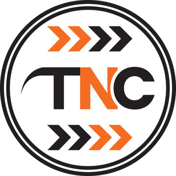 Alphabet letter icon logo TNC
