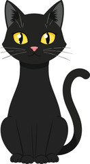 Cute animal black and white icon