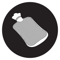 Hot water bag icon