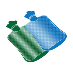 Hot water bag icon