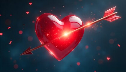 red heart with arrow
