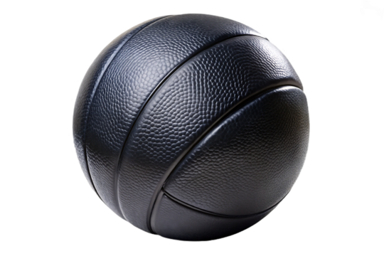Black medicine ball, isolated on transparent background.png