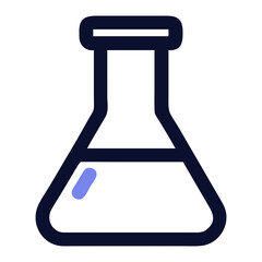 Laboratory Flask Icon for Science, Chemistry, and Research Design