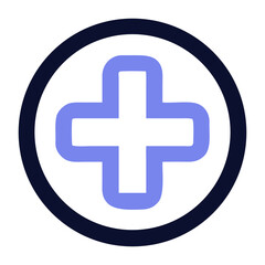 Medical Cross Icon for Healthcare, First Aid, and Emergency Services