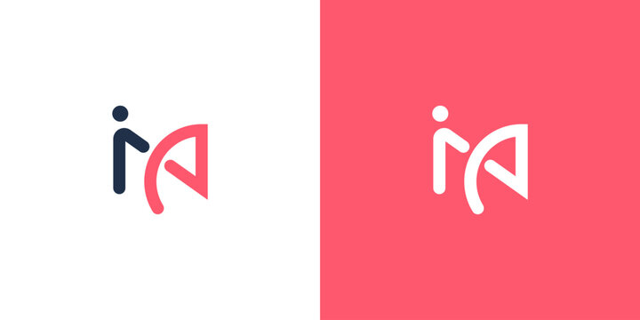 AI, IA Personal Assistant Logo Design  Modern Technology Brand Identity