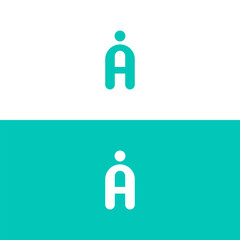 Abstract IA  Logo Design  Modern Minimalist Brand Identity Concept