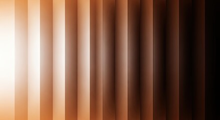Obraz premium Vertical Panel Texture Showing Gradient from Light Orange to Dark Brown and Shadows