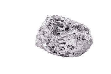 Aluminum is a chemical element. Aluminum stone for industrial use. Silver ore.