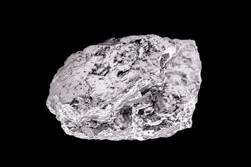 Aluminum is a chemical element. Aluminum stone for industrial use. Silver ore.