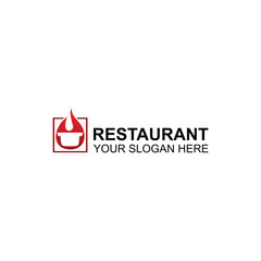 Hot Pan Restaurant Logo Design with Creative Illustration