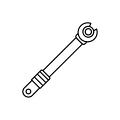 Illustration of a torque wrench tool silhouette