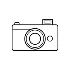 Illustration of a simple camera silhouette