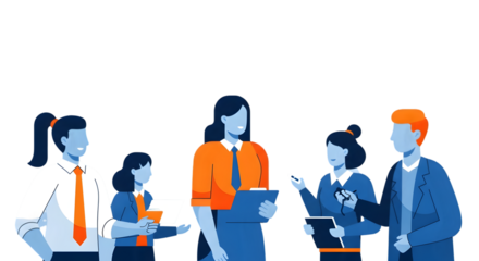 Business Team Meeting Discussion Illustration group