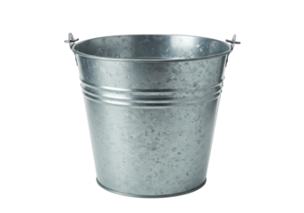 Galvanized Metal Bucket - Versatile Utility Pail