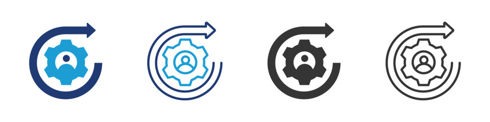 Ongoing Operation icon set collection multi-style.