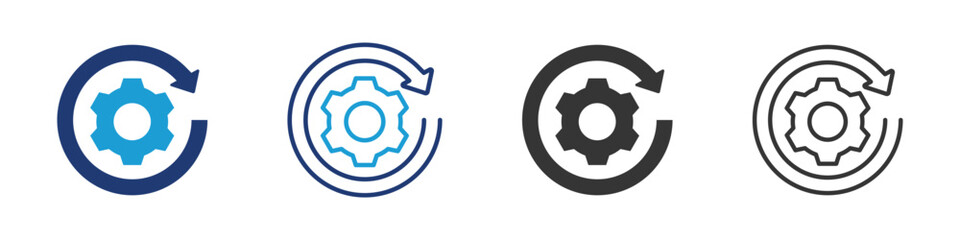 Recovery icon set collection multi-style.