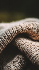 kneat sweater texture close up. Knitted woolen sweaters. Close-up. Selective focus. Multicolored wool yarn background. Close-up of knitting wool texture