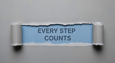 Inspiring message promoting progress and motivation, showcasing the power of perseverance, perfect for business, education, and personal development projects