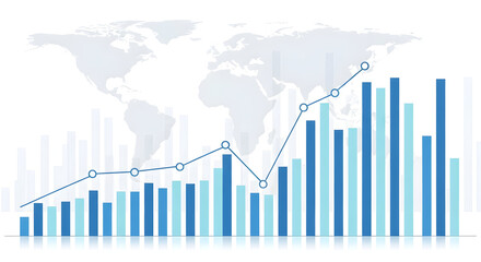 Global Financial Growth and Market Trends finance graph