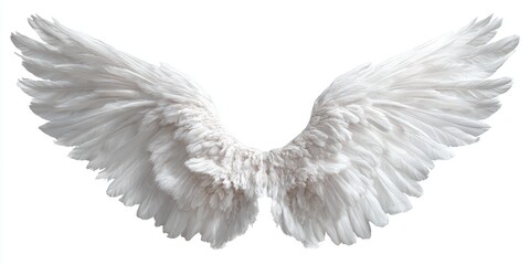 Pair of white angel wings (4)