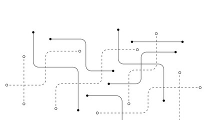 Abstract background with technology circuit board texture. Modern electronic motherboard texture. Creative idea for internet technology. Tech concept for header, web banner, website, presentation.