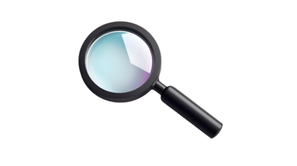 Magnifying Glass with Colorful Lens Reflection tool
