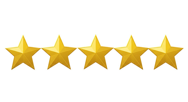 gold star on white