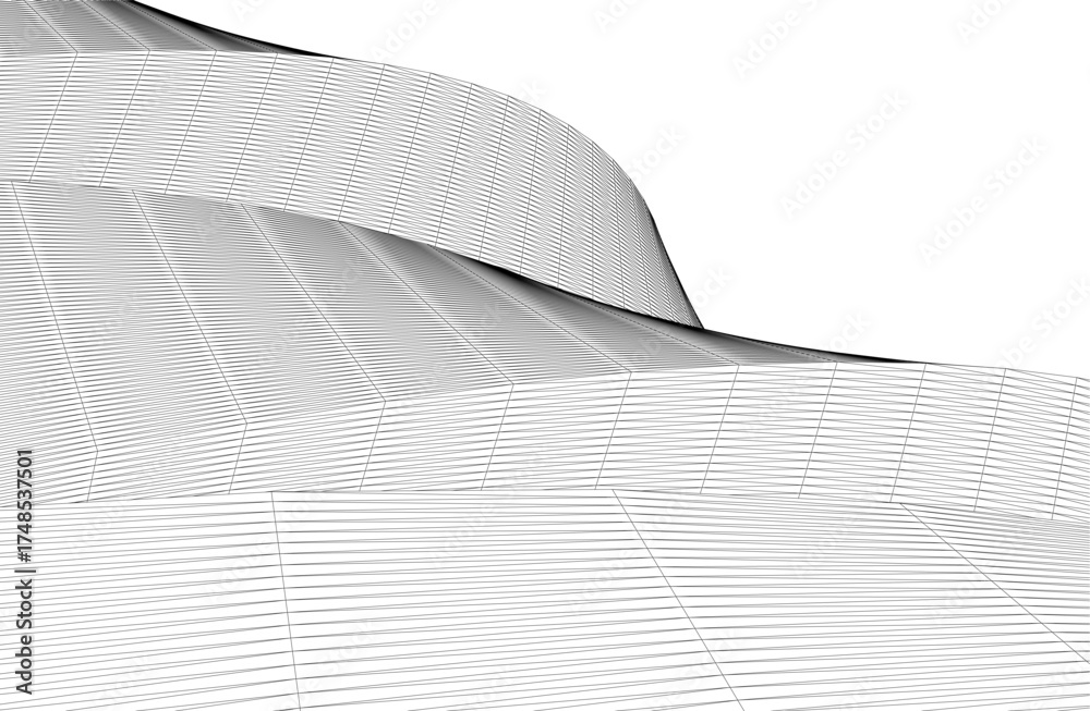 Wall mural abstract geometry. structure background