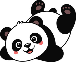 Cute Panda Vector Icon