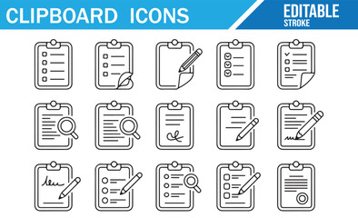 Editable Clipboard Symbols for Creating Task Lists, Checkboxes, and Reminders in Digital Tools