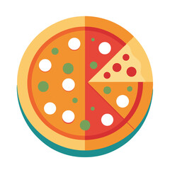 vector illustration of pizza