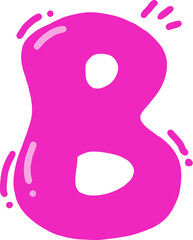 Pink Slime Letter B