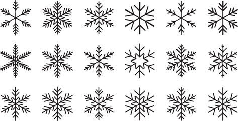 Snowflake silhouettes